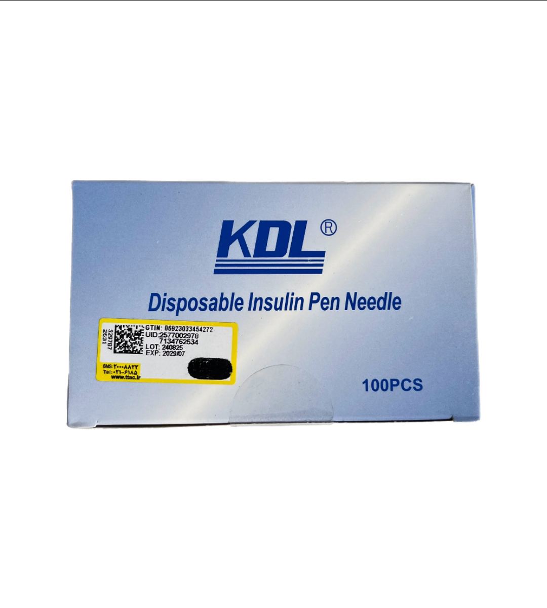 سرسوزن انسولین KDL بسته ۱۰۰ عددی
